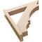 Ekena Millwork 6-in W x 32-in D x 32-in H Balboa Trad Rough Cedar Woodgrain TimberThane Outlooker, Primed Tan OUTUR060X32X32BOA04RCPR - alternate 3